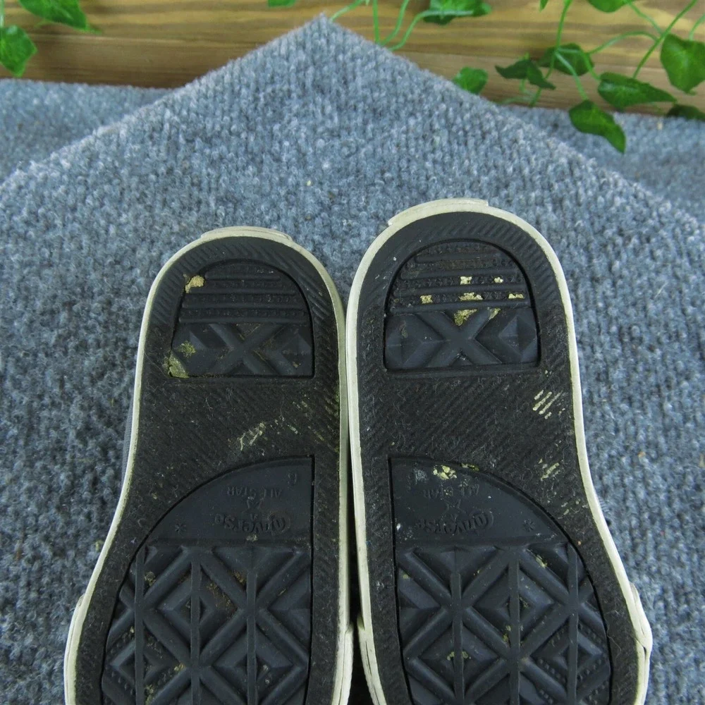 Converse Boys Sneaker Size T 6 Medium Shoes Gray Fabric Lace‎ Up
